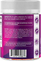 Vitamatic Prebiotic Fiber Gummies for Adults, 7G Extra Strength, Zero Sugar Added, 240 Pectin Based Gummies, Digestive Health & Regularity Support
