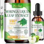 Moringa Leaf Extract Liquid Drops - Liquid Moringa Supplement 1000 mg with Turmeric, Quercetin, Elderberry, Sea Moss, Vitamin C & Zinc, for Energy Immune Antioxidant Digestive Support, 2 Fl Oz