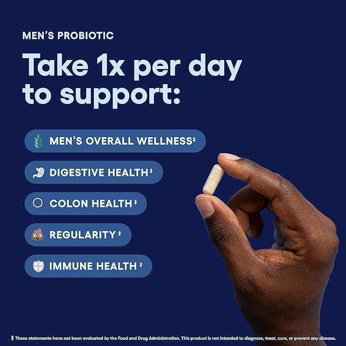 Physician's CHOICE Probiotics for Men - 70 Billion CFU - 8 Strains - Selenium & Organic Prebiotics - Supports Digestive Health, Microbiome, Colon, Immune Health - Advanced Men's Probiotic - 15ct 2pck