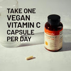 NatureWise Vitamin C 1000mg Capsules - Extra Strength Vegan Vitamin C for Daily Antioxidant & Immune Support - Non-GMO, USA Manufactured - 60 Capsules[60-Day Supply]