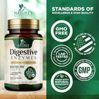 Digestive Enzymes - Super Digestive Multi Enzyme Complex for Bloating & Gut Health Support with Bromelain, Papain, Probiotics & Prebiotics - Digestion Health Support for Women & Men - 120 Capsules