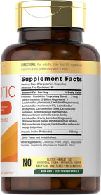 Carlyle Probiotic with Prebiotics & Postbiotics | 25 Billion CFU | 60 Capsules | Supplement for Women & Men | Powder Pills | Vegetarian, Non-GMO & Gluten Free