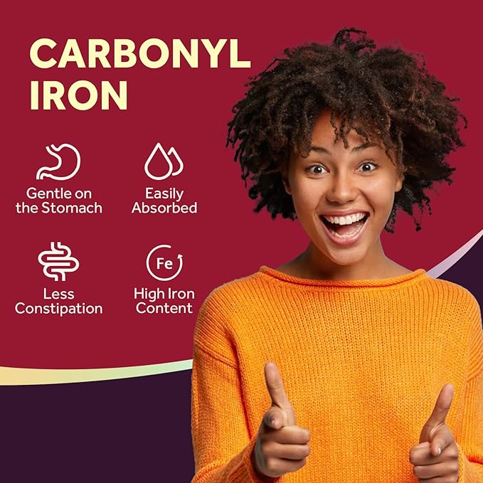 Doctor's Recipes Iron Supplement 65 mg with Vitamin C - Maximized Absorption & Stomach Friendly Iron Pills for Red Blood Cells Formation, Heart, Brain & Immunity Health - Vegan Non-GMO 180 Iron Tabs