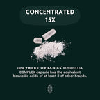 TRIBE ORGANICS Boswellia Serrata Complex Supplement for Joint Support, Muscle Relief - Vegetarian Non-GMO 120 Capsules, High Potency - Boswellin Super with Ginger Extract & Black Pepper - 420mg
