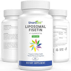 Liposomal Fisetin with Quercetin Supplements 1200 mg per Serving,High Absorption Polyphenols Antioxidants for Women,Men,Non-GMO,Gluten-Free,1 Bottle-60 Softgels