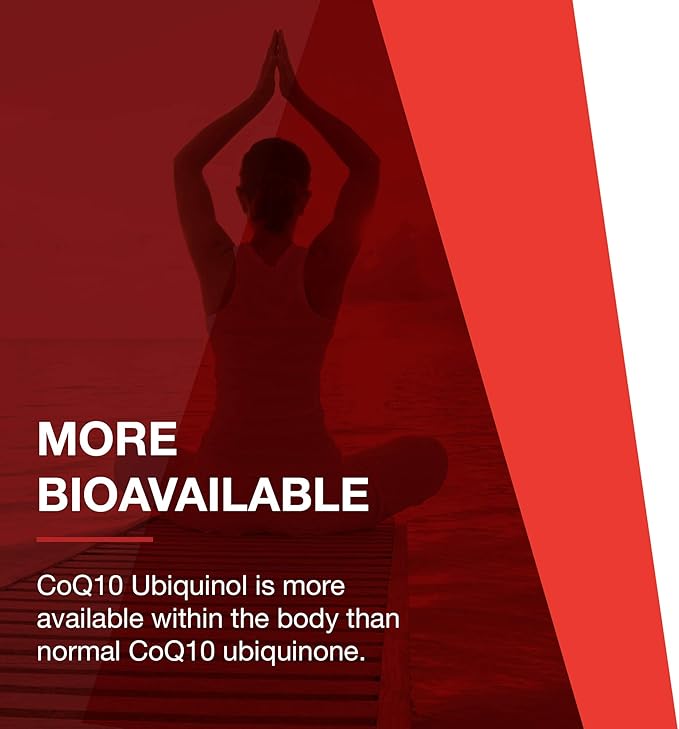 PROTOCOL FOR LIFE BALANCE Ubiquinol 200mg - Bioavailable CoQ10 Softgels - Heart Health Support - Oxidative Stress Quencher - Soy Free & Dairy Free - 60 Softgels