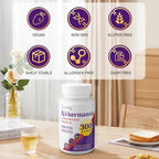 Akkermansia Supplement - 300 Billion AFU Akkermansia Muciniphila, Akkermansia Probiotic for Women & Men, for Boost , Digestive, Gut, Immunity, Enhances Gut Lining Function & Intestinal Walls, 60 Count