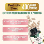 Probiotics 50 Billion CFU per Serving - 10 Strains & Prebiotics - Supports Women's pH Balance, Digestive, UT & Feminine Health - SVag Women Health Supplements - Shelf Stable Bottled USA - 60 Capsules