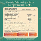 Beef Organs for Women - 100% Grass Fed, Pasture Raised in New Zealand - 120 Caps - Collagen Blend featuring Placenta, Bone Marrow, Thymus, Amla, Astaxanthin, MSM, Pearl Powder & Bamboo Silica