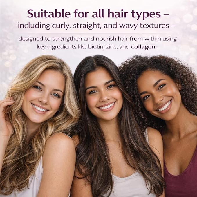Grab The Gold Hair Skin & Nails Vitamins for Women | Gummies with 6000mcg Biotin & Collagen | 10 Essential Vitamin & Minerals | Gluten-Free, Non-GMO, Passion Fruit Flavor | 1 Month Supply, Made in USA