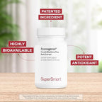 Supersmart - Pycnogenol 200mg per Day (Patented & Highly Bioavailable) - French Maritime Pine Bark Extract | Non-GMO & Gluten Free - 60 Vegetarian Capsules