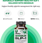 UMZU Sensolin GLP-1 Support Supplement – 30 Day Supply – with Dihydroberberine, Ceylon Cinnamon, Chromium & Biotin – Supports Metabolic Function, Focus & Energy Balance