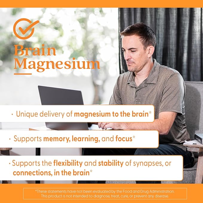 Doctor's Best L-Threonate Supplement - Magtein Magnesium L Threonate Capsules, Memory & Focus Support for Women & Men, 150 mg Per Serving, Vegan, Gluten Free - 90 Veggie Caps