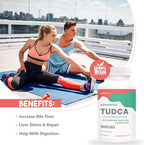 KoNefancy TUDCA Liver Supplements 1000 mg-Bile Salts for Liver Detox-Milk Thistle Herbal Blend with Fulvic and Humic Acid for Liver,Digestive Health,60 Vegan Capsules