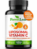 ForestLeaf Liposomal Vitamin C 1400mg Capsules | High Dose Vitamin C Liposomal Supplement w Coconut Oil Fatty Acids | Fast Absorption | Immune Support, Antioxidant, Collagen Production | 120 Vegan Cap