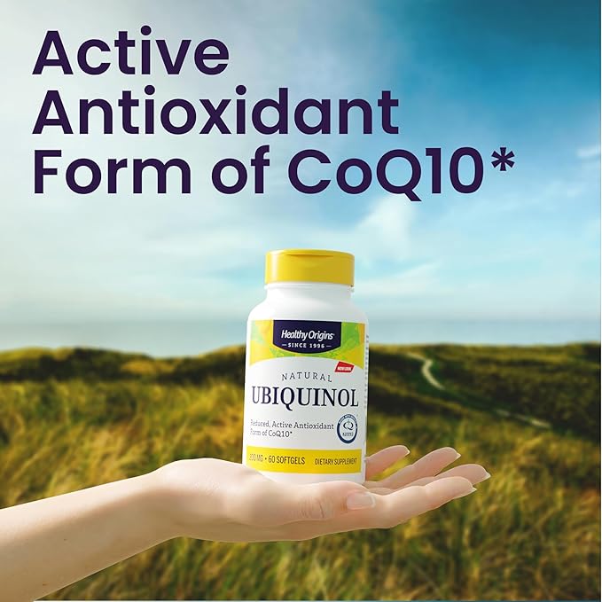 Healthy Origins Ubiquinol (Active Form of CoQ10), 200 mg - Kaneka Ubiquinol Supplements for Heart Health & Antioxidant Support - Gluten-Free & Non-GMO Supplement - 150 Softgels