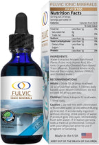 Optimally Organic Water Extracted Fulvic Ionic Minerals X100-2 Month Supply - Patented BioActive Ionic Fulvic Acid - Humic Acid - 77 Trace Minerals - Every Essential Amino Acid - Electrolytes