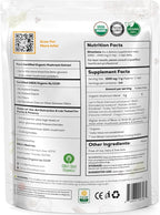 Ellie's Best 7 Mushroom Powder Extract Blend Supplement Organic 114 Servings High Potency Double Extracted Cordyceps, Reishi, Turkey Tail, Chaga, Lion's Mane - 4oz
