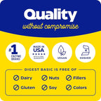 Enzymedica Digest Basic, Digestive Enzymes for Sensitive Stomachs, Offers Fast-Acting Gas & Bloating Relief, 90 Count