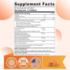 Liposomal Turmeric Ginger Curcumin Complex Supplement Pills, 2000mg Organic Turmeric Root with Black Pepper, Lutein and Zeaxanthin Supplements Liquid Softgels, 95% Curcuminoids, Non-GMO, 240ct