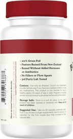 Left Coast Performance Grass Fed Bovine Blood and Beef Liver Supplement –100% Grass Fed, New Zealand Pasture Raised Beef Organs - Natural Blood Builder, Non GMO, Freeze Dried –180 Capsules
