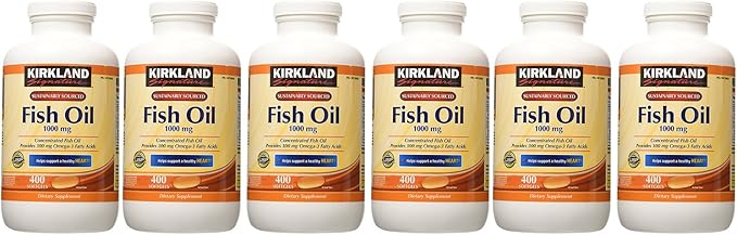 Kirkland Signature Fish Oil 1000 mg., 400 Softgels (6 Pack)