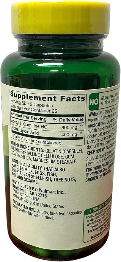 ThisNThat Nutritional Supplement Support: (2) 50 ct Bottles of 200 mg Alpha Lipoic Acid with Brain Health