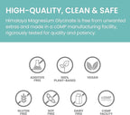 Himalaya Magnesium Glycinate, 60 Vegan Capsules, High Absorption Dietary Supplement for Muscle Function, Bone Health, and Relaxation, Chelated, Non-GMO, Gluten-Free, 200mg per 2 Capsule Serving