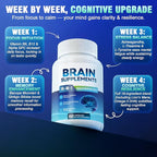18-in-1 Brain Supplement for Memory and Focus – Nootropic Capsules with Alpha GPC, Bacopa, Ginkgo Biloba, Lion's Mane, Vitamin B6 & B12 | Cognitive Health, Mental Clarity | Vegan, Non-GMO