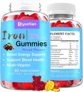 Multi-Vitamin Iron Gummies - Iron Supplement Gummies for Women & Men with Vitamin C, B12 & Folate - Energy Support, Immune Support - Mixed Flavor, No Metallic Aftertaste, Vegan, 60 Count