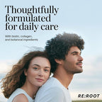 RE:ROOT Hair Growth Supplement – 12,000 mcg Biotin with Collagen, Keratin, MSM & Bamboo – Hair, Skin & Nails Support – 60 Vegan Capsules