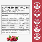Relify NatureSecrets B12 B6 B1 Liquid Drops - Sublingual B-Complex with B12, B6, B1, Niacin & Folic Acid, Methylcobalamin 5000 Mcg, 27,200 Mcg Total - 2FLOZ (60 ML)(1pc)