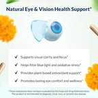 Dr. Grossman’s Whole Food Advanced Eye & Vision Support Formula – Eye Supplement with Lutein, Zeaxanthin, Bilberry & Prickly Pear – Natural Supplement Blend for Eye Health & Clear Vision – 60 Capsules