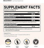 Nootrix Cortisol Manager & Stabilizer Supplement | Supports Deep Sleep, Relaxation, Adrenal Health & Stress | 300mg Ashwagandha | L-Theanine, Rhodiola Rosea Extract & Apigenin | 30 Capsules