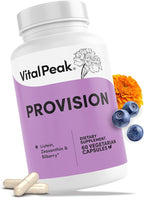 Vital Peak® Provision - Eye Vitamins - Eye Health Supplements - with Bilberry, Eyebright, Lutein, Zeaxanthin & More Vitamins - Vegan, Non GMO, Dairy Free, Soy Free, Gluten Free - 60 Capsules