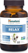 Himalaya Ashwagandha+ Relax, with GABA, Holy Basil & Chamomile for Reset, Relaxation & Stress Relief, Vegan, Gluten Free, 540 mg, 60 Vegetarian Capsules, 1 Month Supply