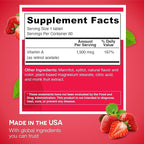 EZ Melts Vitamin A - Skin, Eye & Bone Health Supplement - Supports Healthy Nervous System - No Artificial Flavors - Non-GMO & Vegan - Strawberry Blast - 120 Dissolvable Tablets (120 Servings)