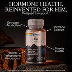SOLARAY DIM Supplement for Men - Clinically Studied DIM 200mg Supports Hormone Balance - Plus Zinc and Quercetin - Vegan, Gluten Free, 60 Day Money-Back Guarantee - 30 Servings, 60 VegCaps