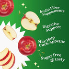 BeLive Fiber Gummies - Sugar Free Prebiotic Digestive Health and Regularity Supplement - Chicory Root & Inulin - for Adults and Kids - Apple Flavor - 60 Count