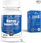 Nerve Support Plus, Nerve Supplement Alpha-Lipoic, AcidTurmeric Extract, B12, Vitamins and Herbal Blend for Fortify Nerve Health, 120 Capsules