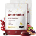 VivoNu Astaxanthin 24mg – Powerful Antioxidant Support for Skin, Eyes & Immune System – 10-in-1 Formula with Lycopene, Grape Seed, Vitamin E & Zinc – Triple Strength, 480 Softgels, 2 Bag