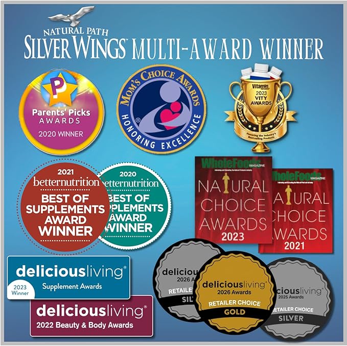Natural Path Silver Wings 250ppm Silver Herbal Ointment - Nourishing and Moisturizing Skin Care 1.50oz