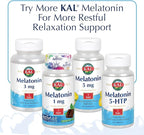 KAL Melatonin 5mg Sleep Aid, Melatonin Supplement Supports Calming Relaxation and a Healthy Sleep Cycle, Fast Dissolving ActivMelts, Natural Vanilla Mint Flavor, Vegetarian, 90 Serv, 90 Micro Tablets