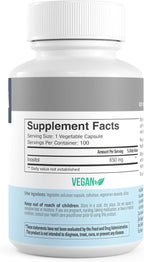 FREEDA Pure Inositol Capsules - 650 mg Inositol Supplement from Myo-Inositol - Mood and Calm Support - Vegetarian and Kosher Certified Vitamin B8 (Inositol) Supplements - Made in USA (100 ct)