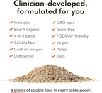 Loosen Up Organic Soluble Fiber Supplement for Digestive Gut Health, Constipation & IBS Relief, Gluten Free Vegan Soluble Prebiotic Powder, One Month Supply
