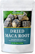 Natural Premium Black Maca Root Slices, Cut & Sifted, 4.0oz(114.0g), Premium Grade Dried Maca Root Slices, Non-GMO