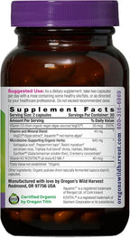 Oregon’s Wild Harvest Organic Vitamin D3 & K2 – Bone, Immune & Muscle Health Support – Vegan Capsules with Microbiome-Supporting Herbs, Aquamin® Trace Minerals, USDA Organic, 60 Ct