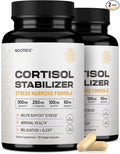 Nootrix Cortisol Manager & Stabilizer Supplement | Supports Deep Sleep, Relaxation, Adrenal Health & Stress | 300mg Ashwagandha | L-Theanine, Rhodiola Rosea Extract & Apigenin | 180 Capsules