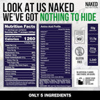 NAKED Vanilla Mass - All Natural Vanilla Weight Gainer Protein Powder - 12LB Bulk, NSF Certified, GMO Free, Gluten Free & Soy Free, No Artificial Ingredients - 1,260 Calories - 17 Servings