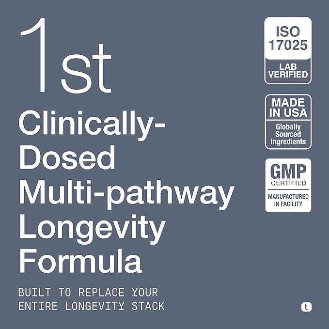 Toniiq NMN 12-in-1 Complex – 5 Liposomal Ingredients NMN, NAD+, CoQ10, Spermidine & Apigenin for Enhanced Absorption – Plus Resveratrol, Fisetin, Berberine & More – 90 Vegetarian Capsules